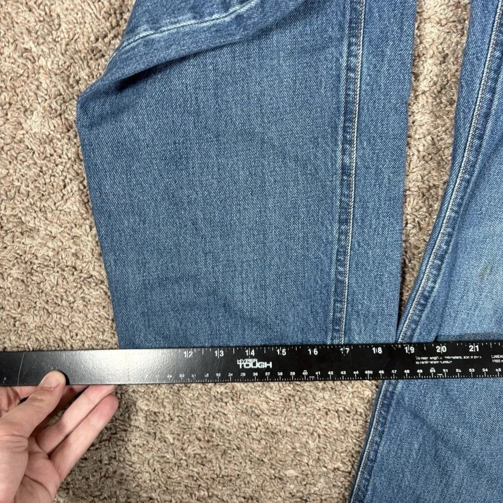 Alex Mill The Bev Relaxed High Waist Straight Blue Washed Women Jeans Sz 32